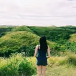 Lush green rolling hills at Bukit Teletubbies in Nusa Penida Travel itinerary